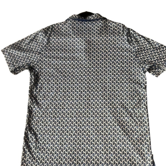 Bugatchi Victor Bird Print OoohCotton® Polo Shirt Size Large - Picture 2 of 5